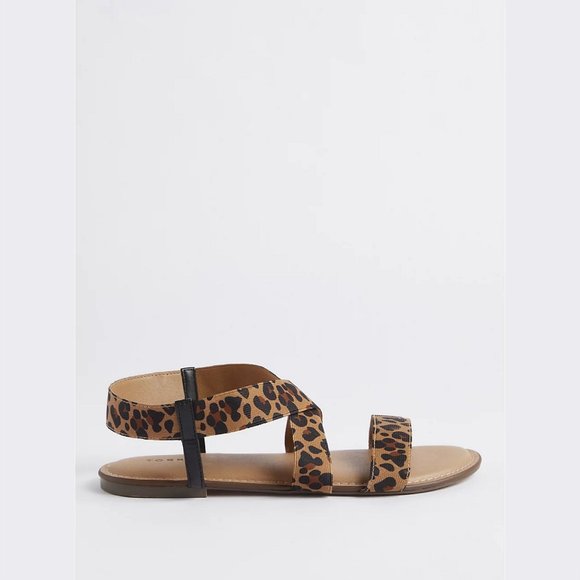 Torrid  Elastic Band Sandal - Stretch Leopard (WW) - Picture 3 of 4